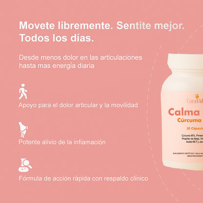 Calma Plus – Cúrcuma 95% – Bienestar desde Adentro
